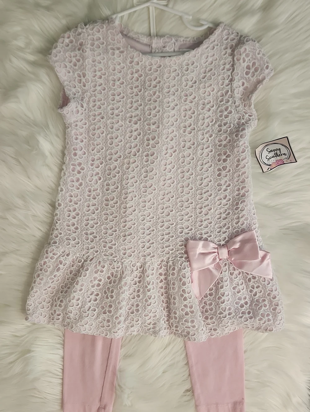 2pc Matching Set Lace - Girls Size 6x - Brand: Rare Editions - Color: Pink